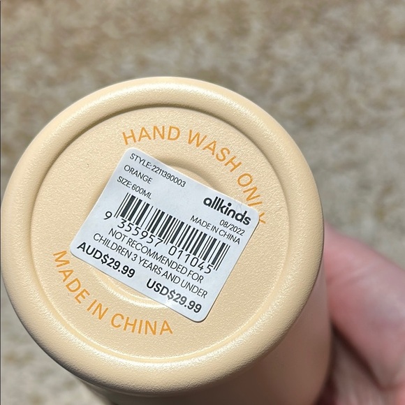 ALLKINDS Cool to be Kind Peachy Tumbler with Straw NWT - Picture 9 of 16